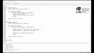EDJ12102-GROUP 13 MINI PROJECT CONTACT MANAGEMENT SYSTEM