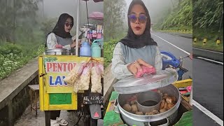 PEDAGANG CANTIK DI GUNUNG LAWU | PELUANG JUALAN SIMPLE MENJANJIKAN DI GUNUNG / KAMPUNG