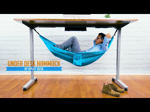 Desk Foot Hammock  Hammock, Diy hammock, Office decor