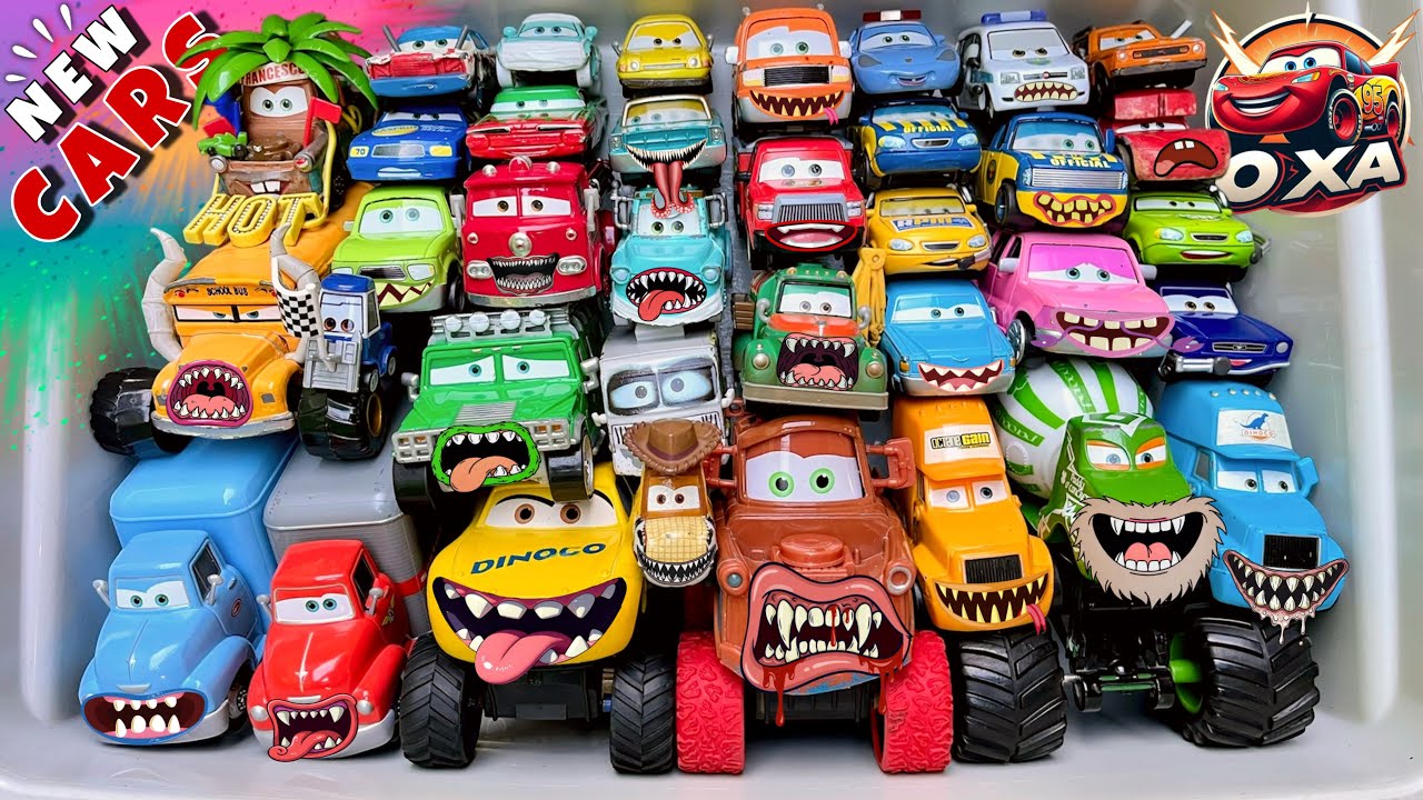 Disney Pixar Cars Unboxing Review | Lightning McQueen, Tow Mater, Chick Hicks, Sally Carrera, Cruz