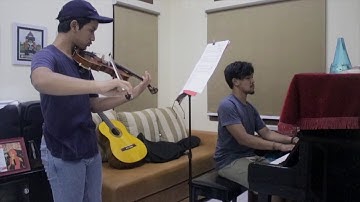 Star Wars - Binary Sunset (The Force Theme) - Piano/Violin by Izza and Rafi