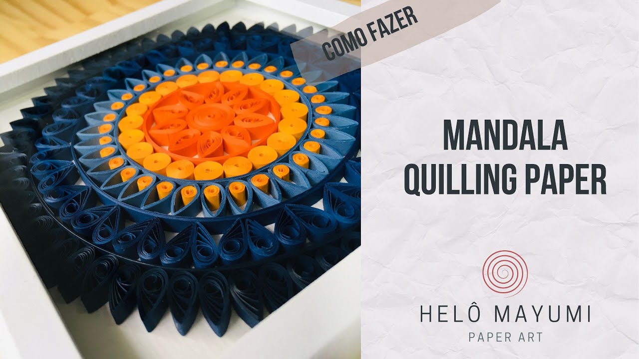 QUILLING PAPER MANDALA Fácil para Iniciantes - Passo a Passo | Mandala de Filigrana
