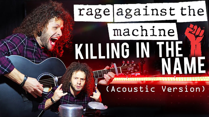 Killing in the Name Acoustic version - Acoustic performance video thumbnail
