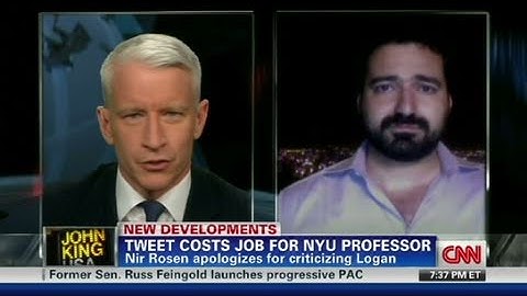 CNN: Nir Rosen explains controversial Lara Logan tweets