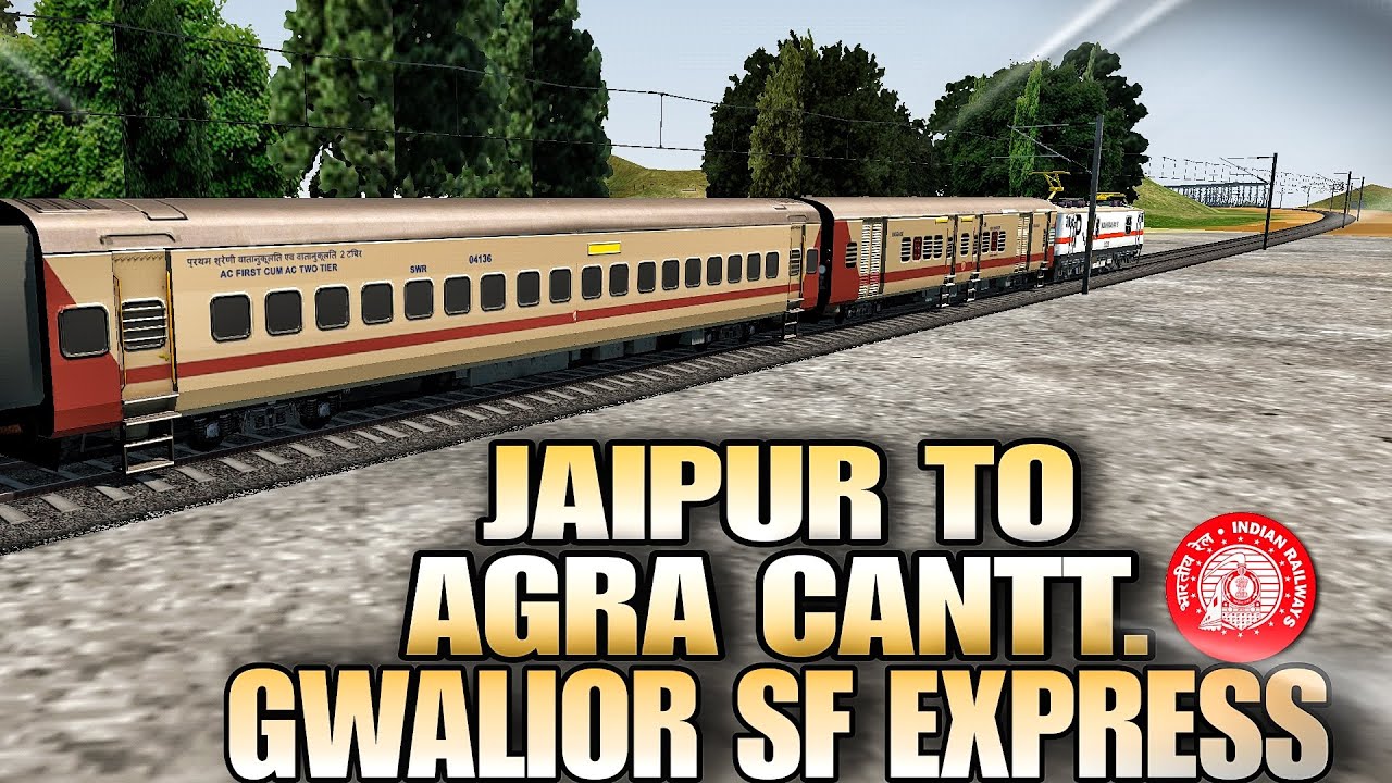 Jaipur to Agra cantt Gwalior superfast express train journey 22548 #m_d ...