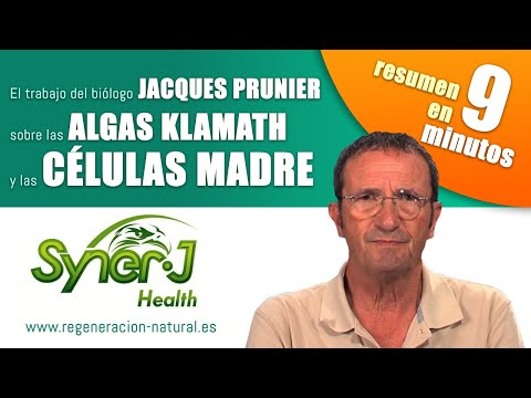 CÉLULAS MADRE + ALGAS KLAMATH: Conferencia de Jacques PRUNIER, biólogo [SynerJ-Health]