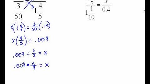 Examples of Solving Proportion part 4   5.4