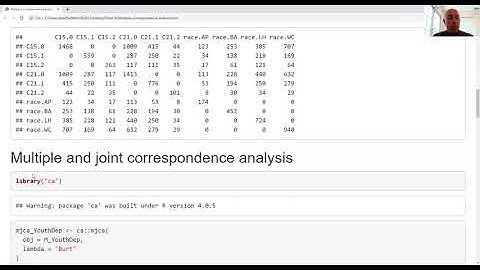 Multiple correspondence analysis