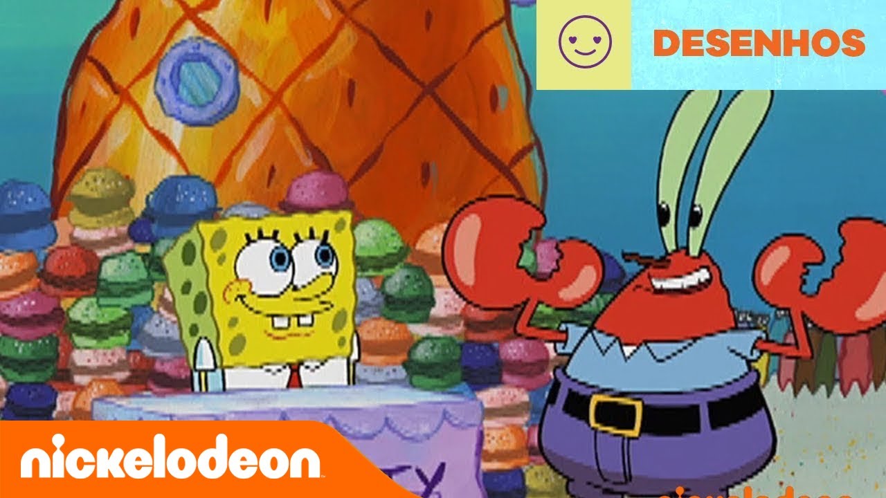 Bob Esponja | Hambúrgueres Coloridos | Brasil | Nickelodeon em Português