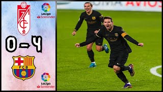 Granada CF 0 - 4 FC Barcelona | Resumen Y Goles | LaLiga Santander