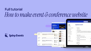 Celebrity How to make conference website with Spiny Events - Full tutorial Wealth