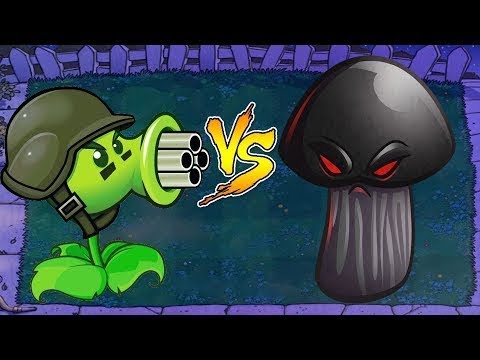 Gatling Pea vs Doom Shroom vs 99999 Zombie Gargantuar Hack PvZ - YouTube