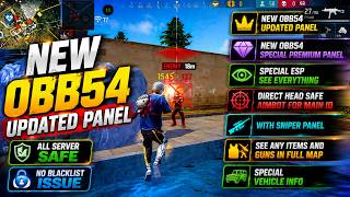 OBB54 BEST PANEL FOR MAIN ID🔥DIRECT HEAD+SNIPER POWER ✅NEXT‑LEVEL ESP TEAM+VEHICLE+ALL ITEM FINDER🔥