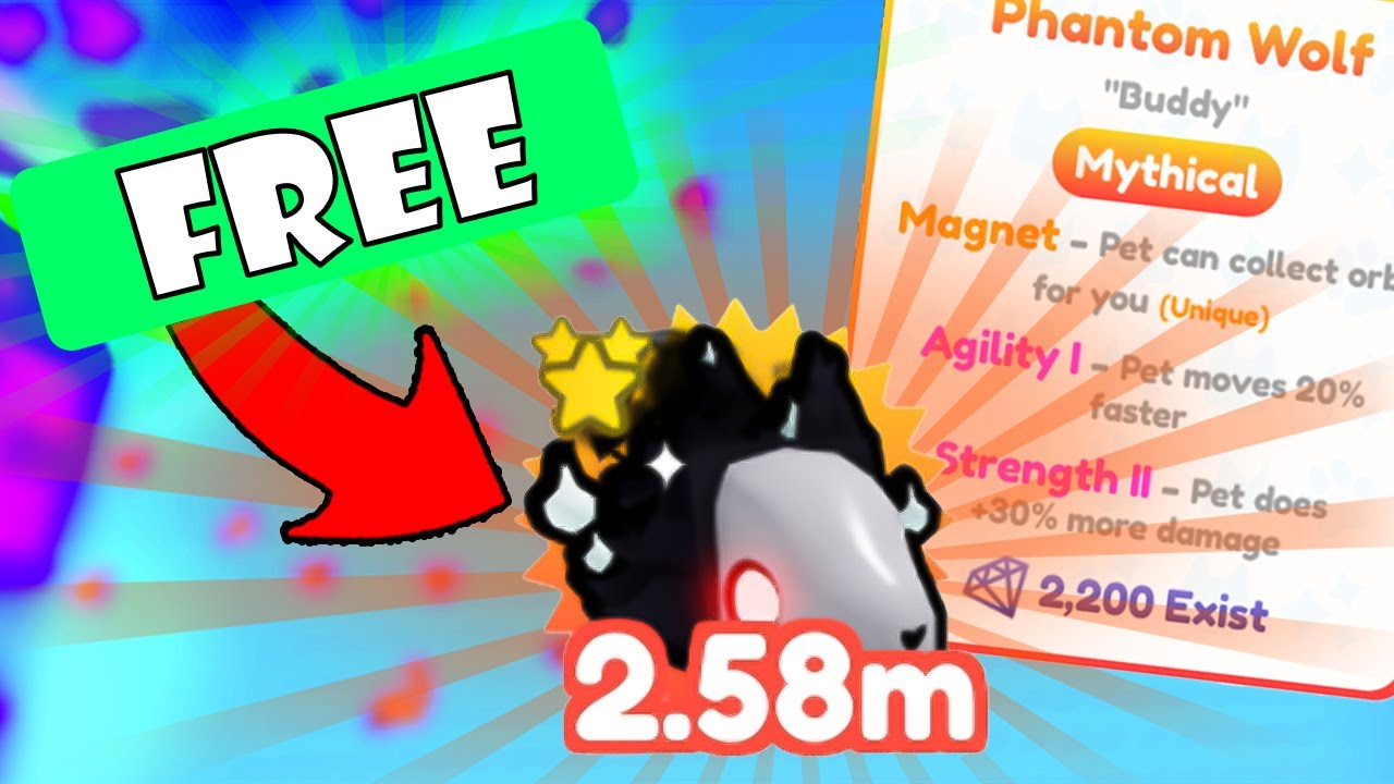 Getting a Mythical Phantom Wolf for *FREE in Pet Simulator X!!! YouTube