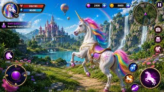 Unicorn Horse Adventure Gameplay 🦄 Remove Evil Mushrooms & Complete the Level | Android Game 2026 screenshot 1