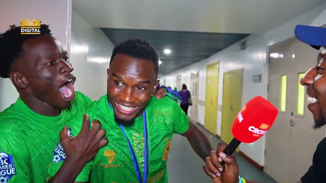 DICKSON JOB AFUNGUKA KWA FURAHA BAADA YA UBINGWA WA NGAO YA JAMII