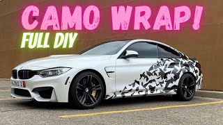 Partial Camo Wrap BMW M4 DIY