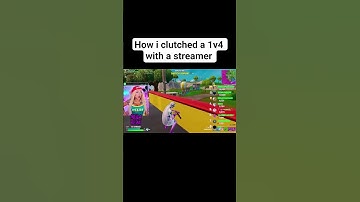 How i clutched a 1v4 with a streamer #fortnite #zerobuild #shorts #clutch #1v4