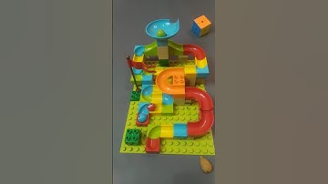 Satisfying building blocks marble run asmr Ep 675. #asmr #satisfying #marblerun