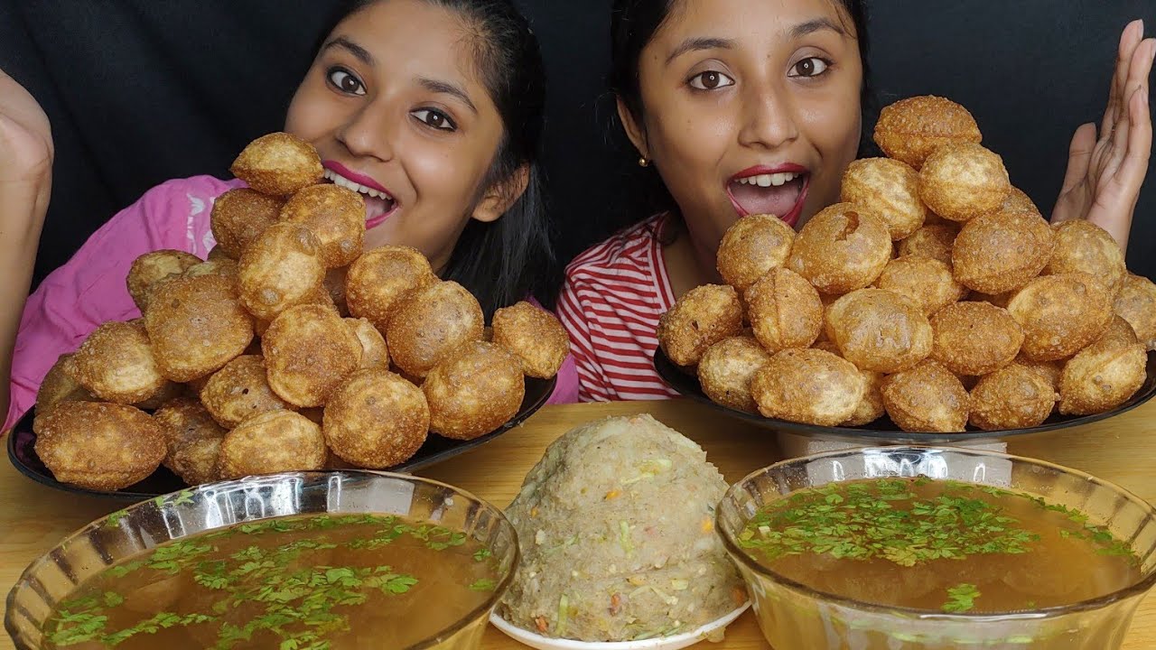 Street side 100 Panipuri Eating Challenge😋|Golgappa Eating|Phuchka Eating|Indian Street food eating