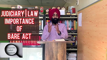 Read Bare Act for Judiciary Exams? | Important to Read Bare Act? | Judiciary | ADA