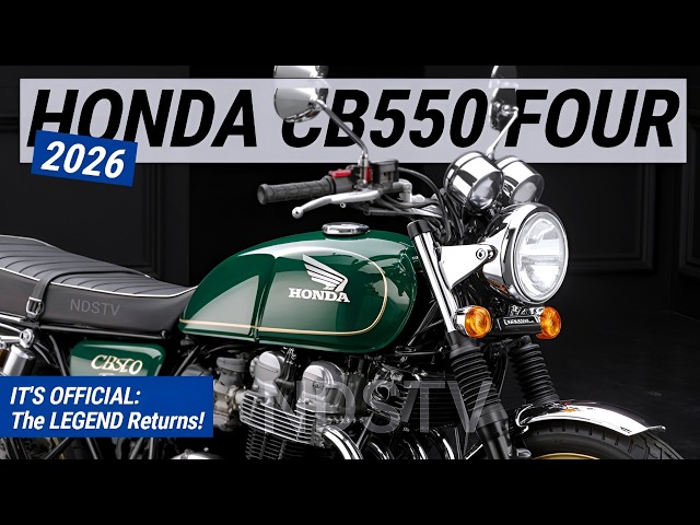 IT'S OFFICIAL: The LEGEND Returns! 2026 Honda CB550 Four REVEALED