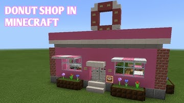 How To Build a Donut Shop In Minecraft🍩☕