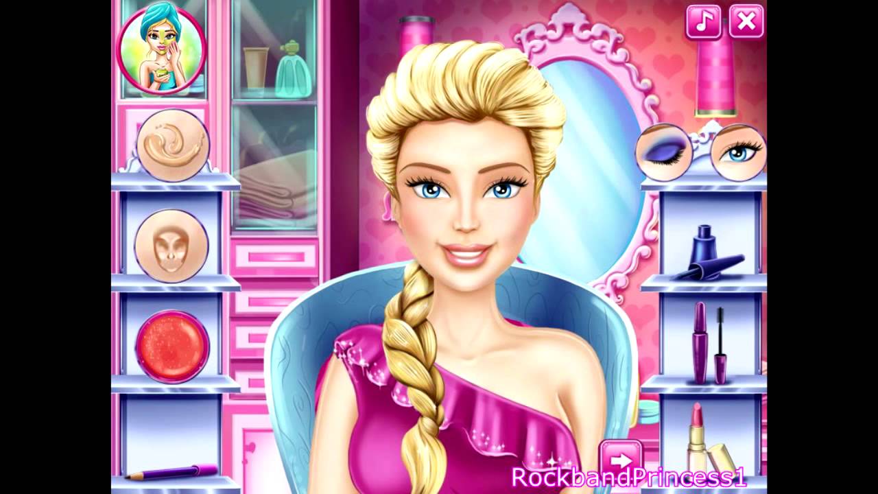 Barbie Games Barbie Real Cosmetics Game - YouTube