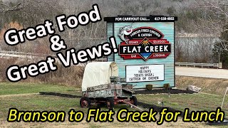 Driving from Branson Missouri to Flat Creek Restaurant in Cape Fair for Sunday Lunch