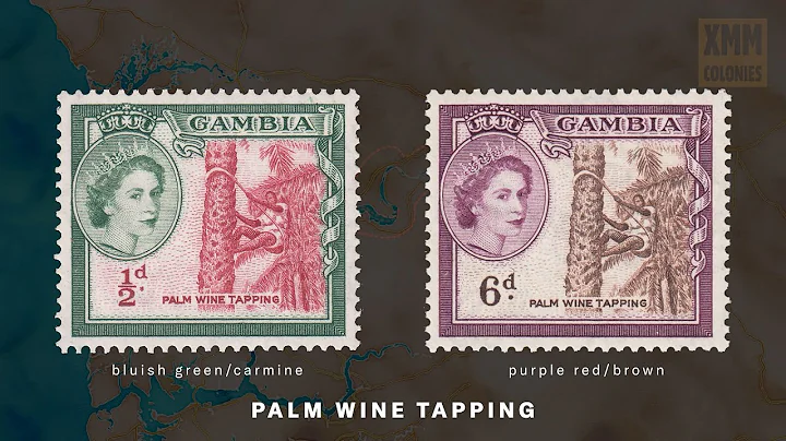 Queen Elizabeth II - Gambia 1953 - Local motives