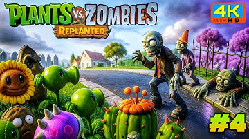 Plants vs Zombies RePlanted – Fog Levels (4-1 to 4-10) | Full Gameplay 4K 60FPS No Commentary (PC)