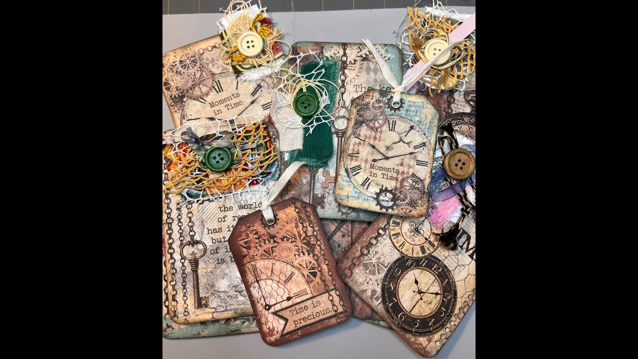 Craft with me tags and journal - YouTube