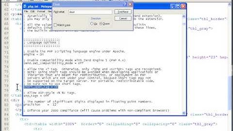 PHP Tutorial 12:- PHP Short Tags Style