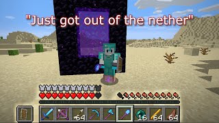 Fake Minecraft Speedrunners be like
