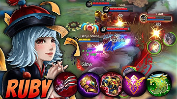 FAVORITE RUBY TANK BUILD AND EMBLEM THAT I LIKE SO MUCH, BUILD RUBY TANK TERKUAT | TOP 1 GLOBAL RUBY