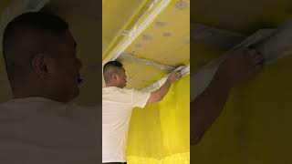 Masterful Drywall Taping & Ceiling Plastering Techniques | Professional Construction Craftsmanship