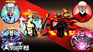 God Shadow, God Sensei, God Titan Vs Ultra Evil Shadow, Evil Sensei, Demon Titan Shadow Fight 2