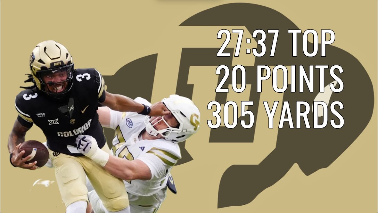 Colorado Offense vs Georgia Tech Defense - CFB Cutups Week 1 2025