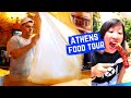 GREEK FOOD tour in ATHENS | SECRET MEZE restaurant | Greek street food in ATHENS, GREECE