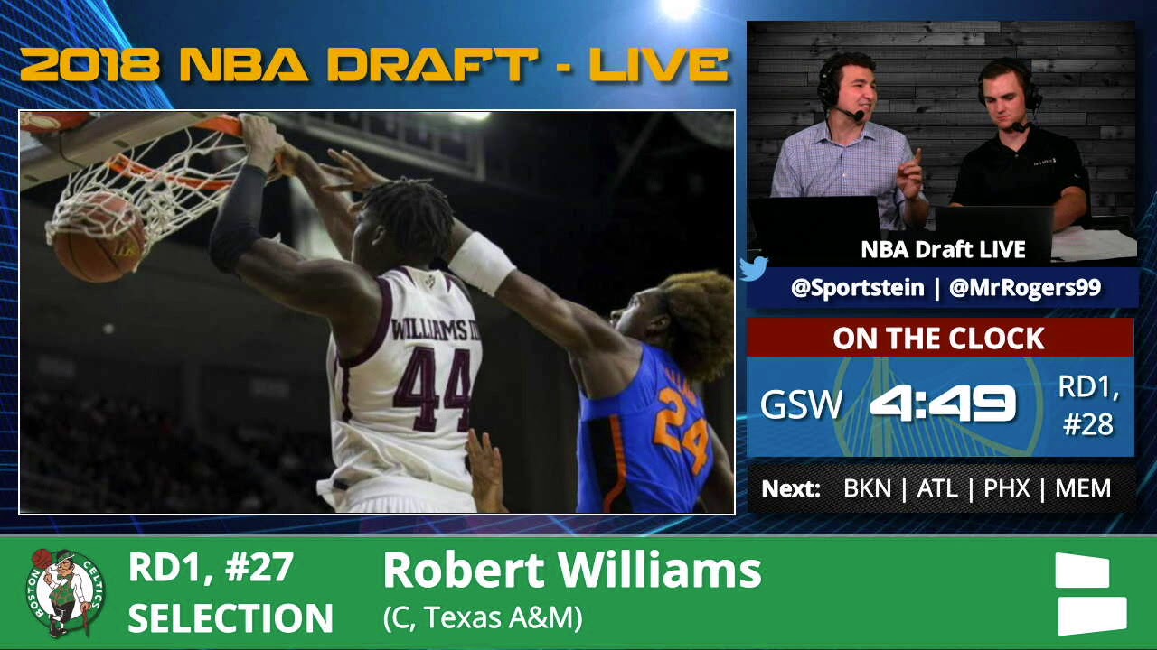 Texas A&M's Robert Williams drafted by Boston Celtics with 27th pick