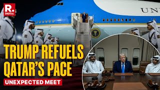 Refueling Diplomacy: Trump and Qatar’s Emir Hold Talks at Al Udeid Base, an Unexpected Meeting