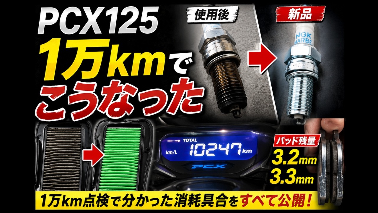 PCX125] Inspecting all consumables after 10,000 km - YouTube