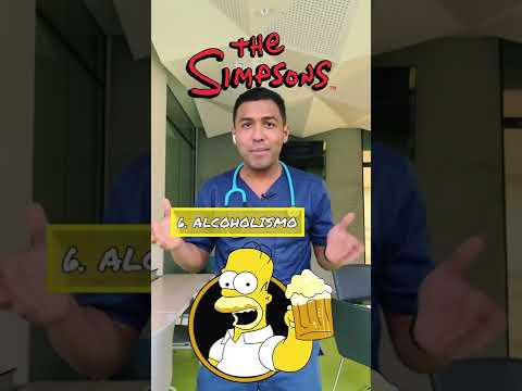 ENFERMEDAS DE HOMERO SIMPSON 🫀😵‍💫#shorts | DR. RAWDY