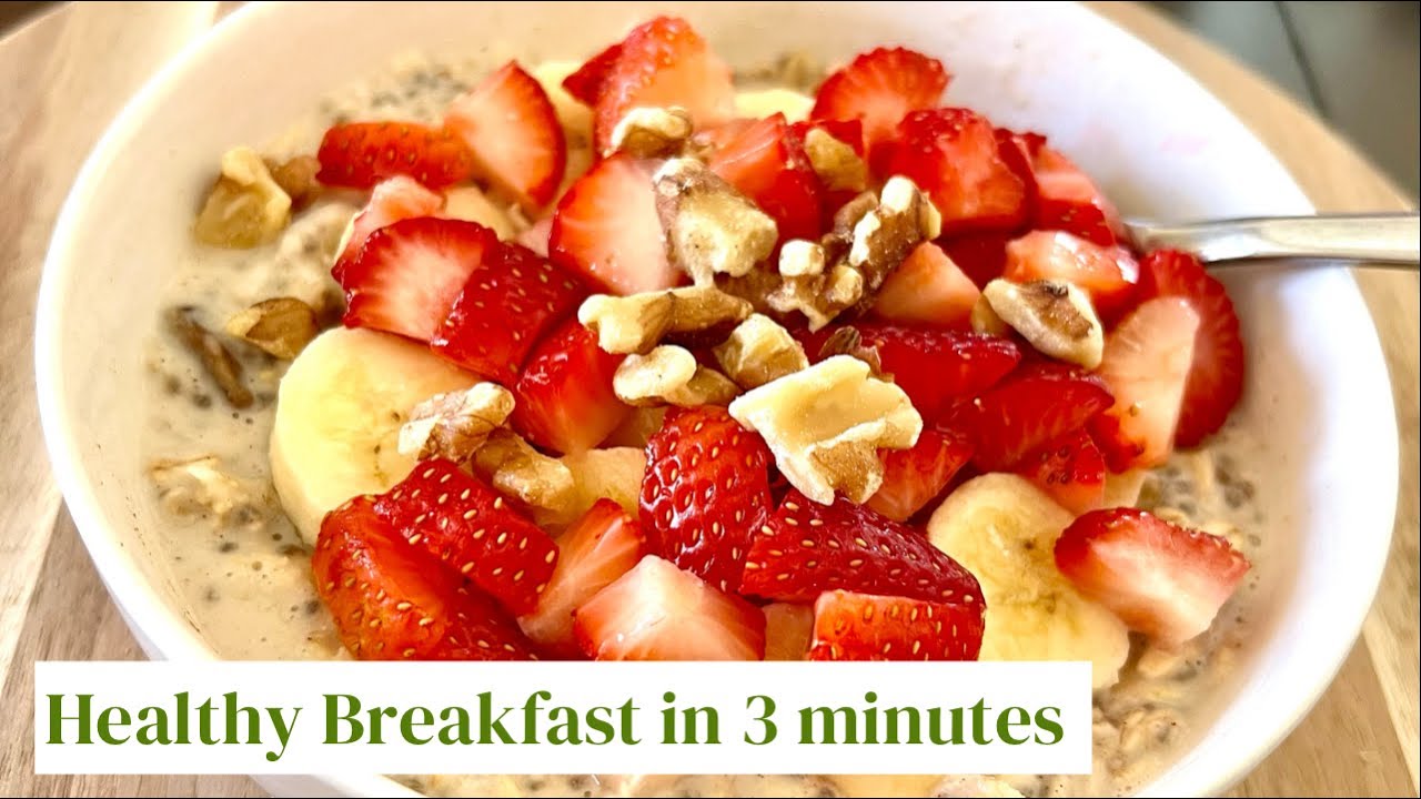 Healthy & delicious oatmeal that you can make in 3 minutes / Quick