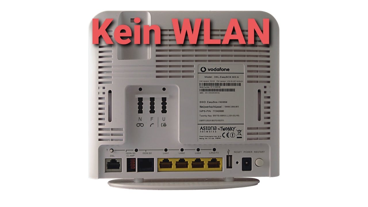 Update Easybox 803A WLAN defekt