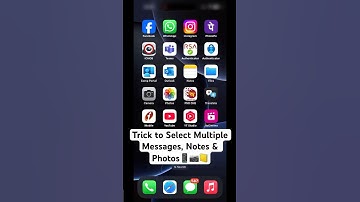 How to Select Multiple Messages,Notes & Photos at once📱📒 #iphone #iphonetricks #shorts #techshorts