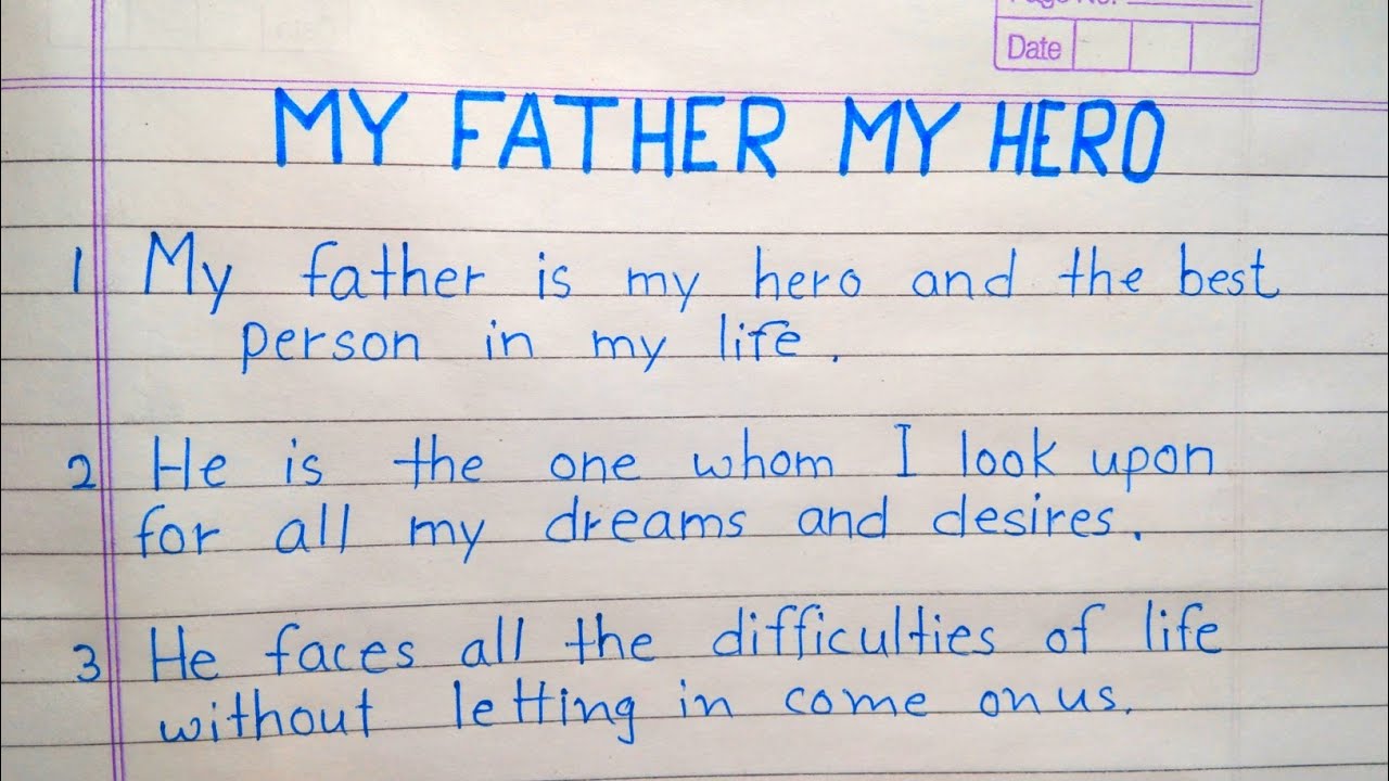 essay on my hero father