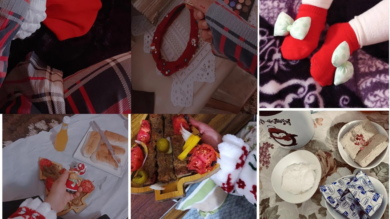 راس السنة ✨❄️: بنتي 🍬، الطعام ، خياطة 🎁🍬 والسعادة الحقيقة 🦌🍷مربى جزر 🥕❄️🎅