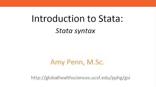 Celebrity Introduction to Stata - Syntax Profile