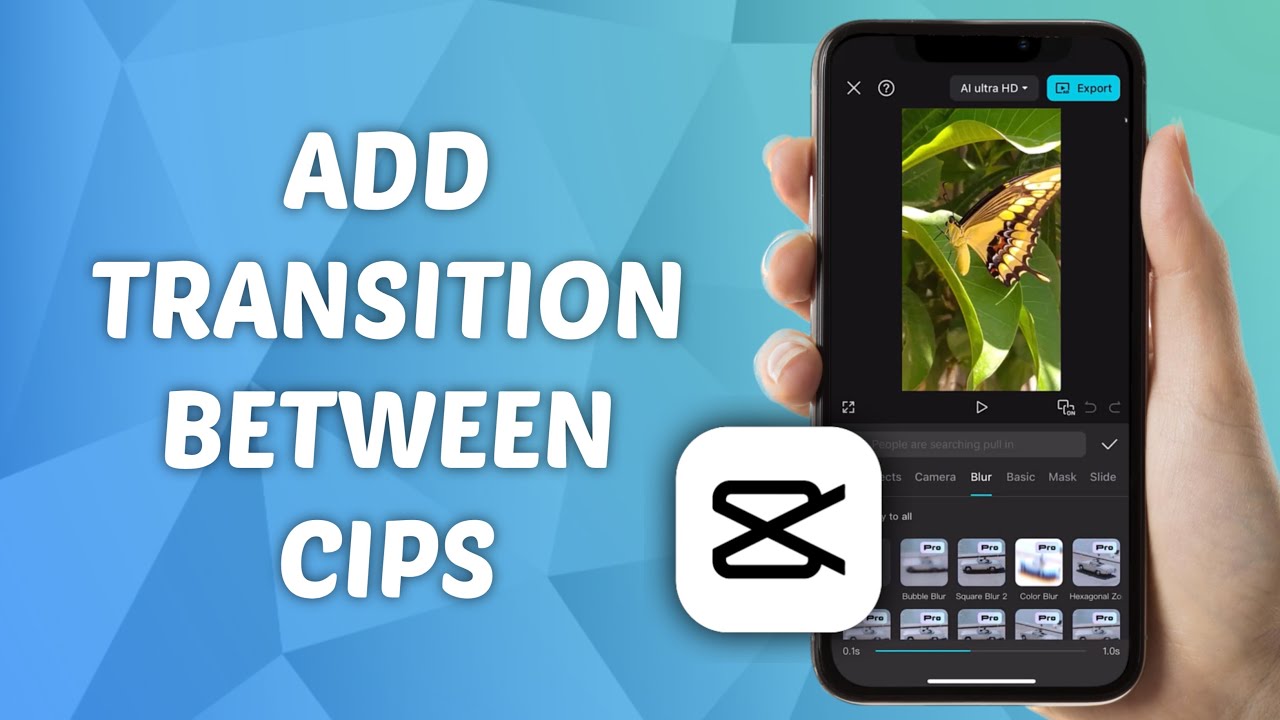 how to Add a Transition in CapCut Between Different Clips - YouTube
